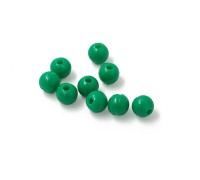 Бусина фидерная Namazu Soft Beads, PVC, d-7 мм, круглая, цв. темно-зеленый упаковка  20 штук