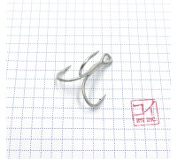 Крючок KOI "6066", размер 1 (INT), цвет MT, тройник 1 шт.