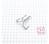 Крючок KOI "6066", размер 2 (INT), цвет MT, тройник 1 шт.