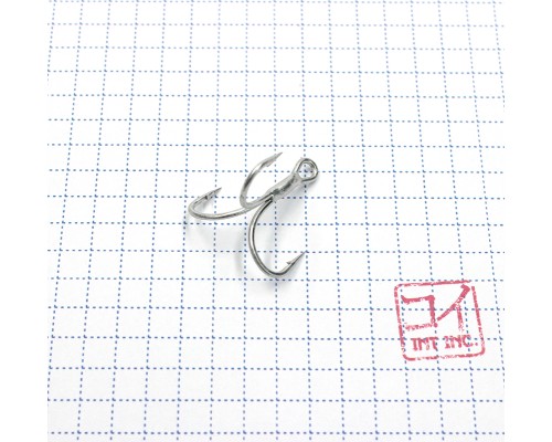 Крючок KOI "6066", размер 6 (INT), цвет MT, тройник 1 шт.