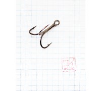 Крючок KOI "O'SHAUGHNESSY TREBLE", размер 1 (INT), цвет BN, тройник 1 шт.
