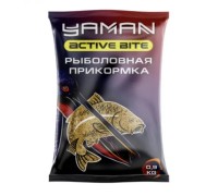 Прикормка Yaman Active Bite Плотва (тутти-фрутти), цв. красный, 900 г
