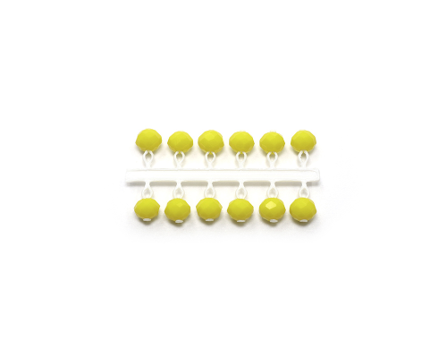 Микробисер "Яман" Кристалл, d-4 мм, цв. желтый, подвеска короткая 12 шт.