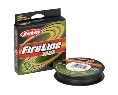 Шнур плетеный Berkley FireLine 4Х,L-50 м, d-0,08 мм, test-5,6 кг., зеленый мох