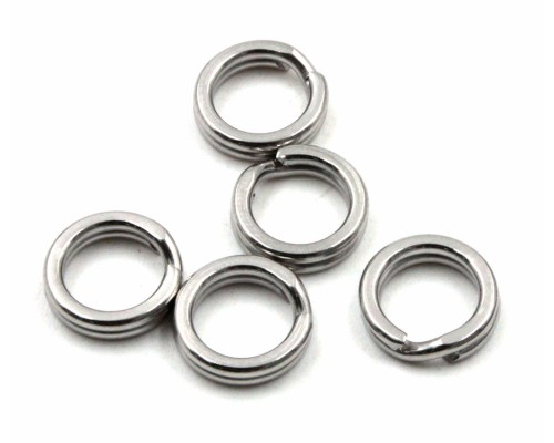 Заводное кольцо Namazu RING-A,цв.Cr,р.10(d=4,3 mm),test-3,5кг (10шт)