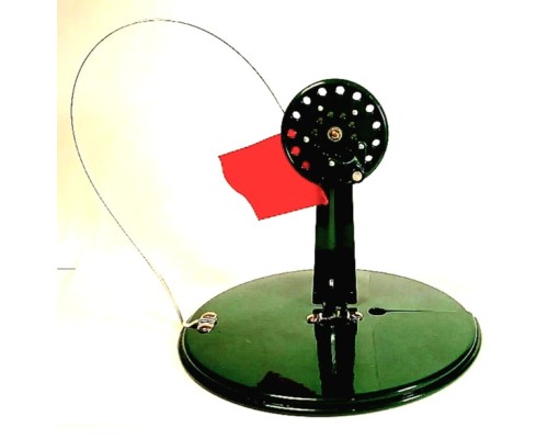 Жерлица с прямой стойкой из металла с кат. 65 мм. цв.темно-зеленый