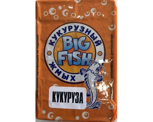 Жмых кукурузный (макуха) Big Fish 10 кубиков, 400 гр., вкус кукуруза