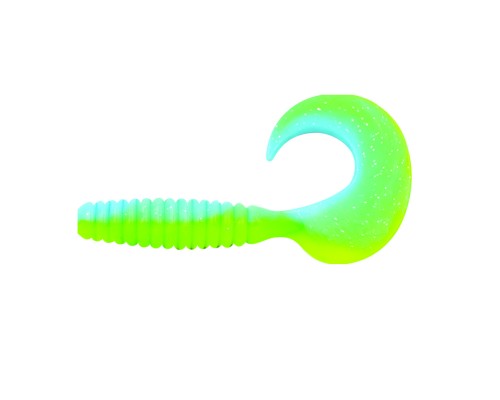 Твистер YAMAN PRO Spiral, р.2.5 inch, цвет #18 - Ice Chartreuse (уп.10 шт)