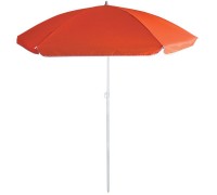 Зонт пляжный ECOS BU-65 складной от солнца красный, диаметр 145 см, штанга 170 см