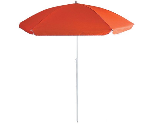 Зонт пляжный ECOS BU-65 складной от солнца красный, диаметр 145 см, штанга 170 см