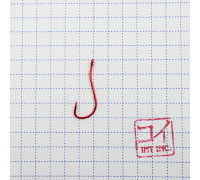 Крючок KOI "RYUSEN-RING-2BH", размер 12 (INT), цвет RED (10 шт.)