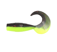 Твистер YAMAN PRO Spry Tail, р.2 inch, цвет #32 - Black Red Flake/Chartreuse (уп. 10 шт.)