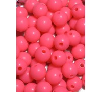 Бусина фидерная Bazizfish PVC, d-7 мм, круглая, цв. розовый упаковка 60 штук