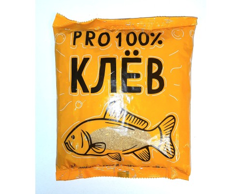 Прикормка зимняя "PRO 100% КЛЁВ", Золотая серия, Лещ-Анис, сып. 800 гр.