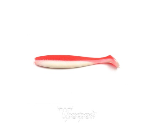 Виброхвост YAMAN PRO Sharky Shad, р.4,5 inch, цвет #27 - Red White  (уп 5 шт.)