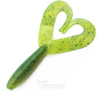 Твистер YAMAN PRO Loop-Two, р.3 inch, цвет #10 - Green pepper (уп.5 шт)