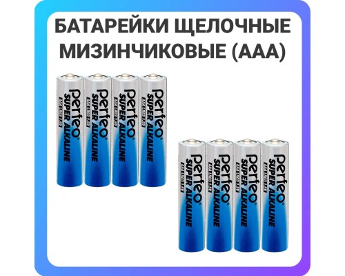 Батарейка Perfeo LR03/4SH Super Alkaline в пленке 4 шт.