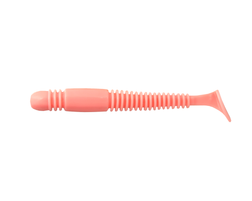 Приманка сил. BrownPerch Tiogga 74 мм./2,92 дюйм, цвет 019 розовый (колбасный), уп. 8 шт.