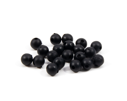 Бусина фидерная Namazu Soft Beads, PVC, d-5 мм, круглая, цв. черный 20 шт.