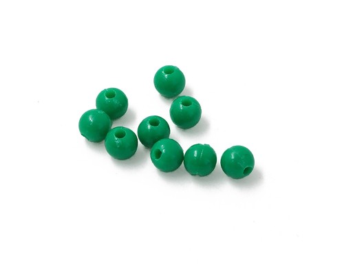 Бусина фидерная Namazu Soft Beads, PVC, d-6 мм, круглая, цв. темно-зеленый 20 шт.