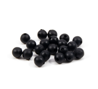 Бусина фидерная Namazu Soft Beads, PVC, d-6 мм, круглая, цв. черный 20 шт.