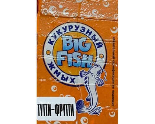 Жмых кукурузный (макуха) Big Fish 10 кубиков, 400 гр., вкус тутти-фрутти