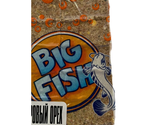 Жмых кукурузный (макуха) Big Fish 10 кубиков, 400 гр., вкус тигровый орех